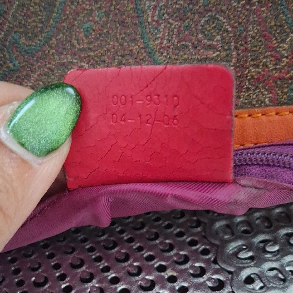 Etro Brown Paisley Tote with Yellow, Purple & Pink Accents - Picture 7 of 8